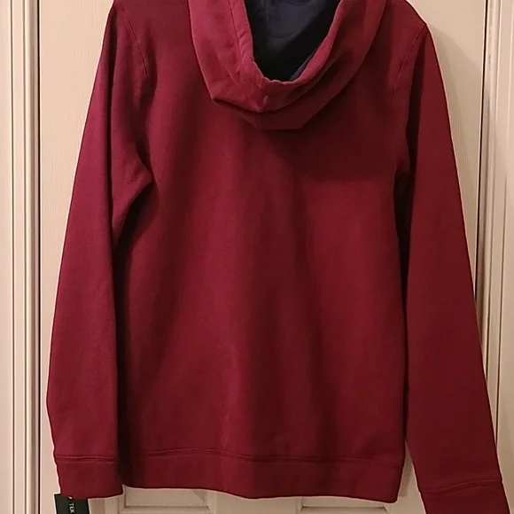 TEK GEAR BOYS ZIPPERED BURGUNDY HOODIE SIZE XL - Picture 9 of 9